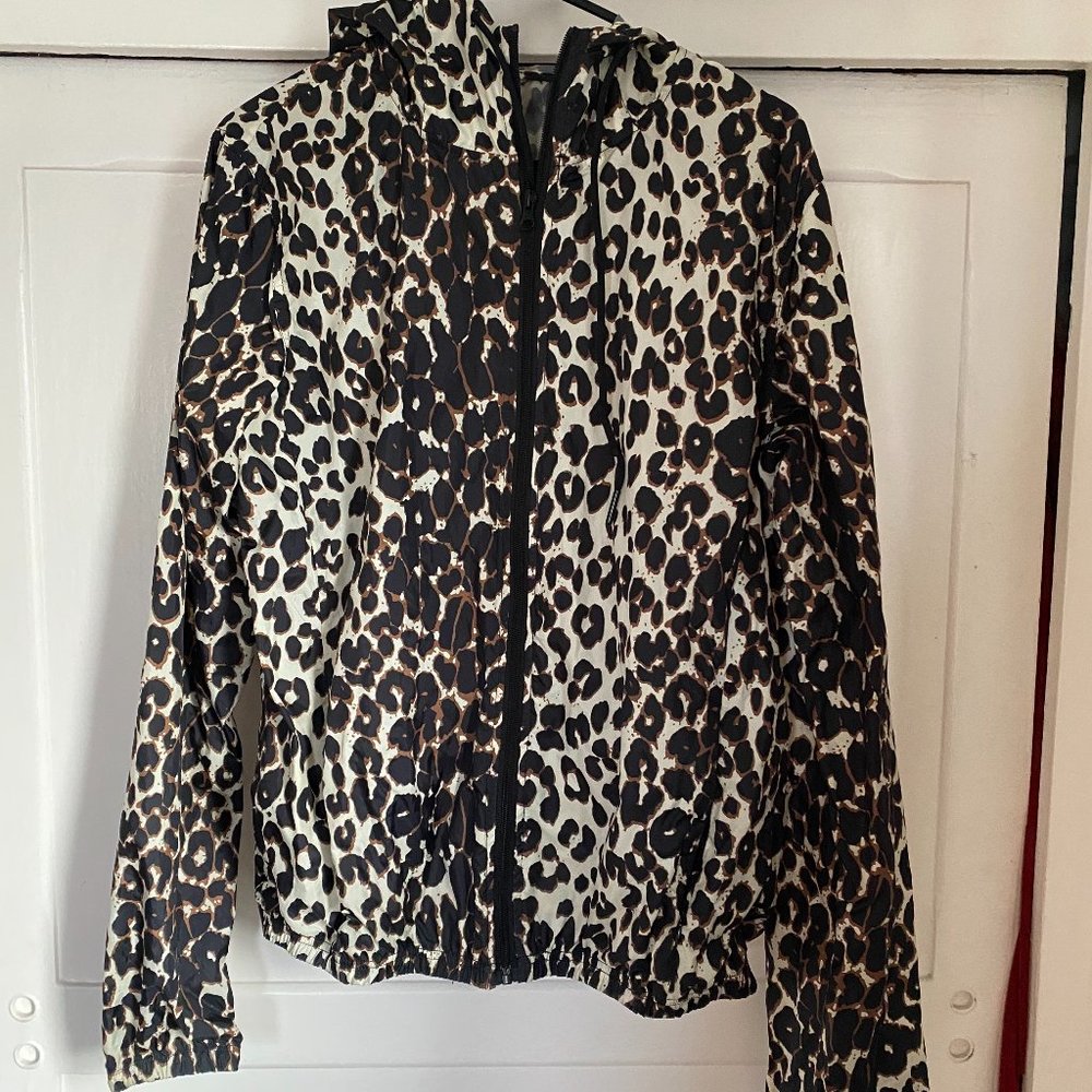 Betsey Johnson Leopard Performance Shell Jacket